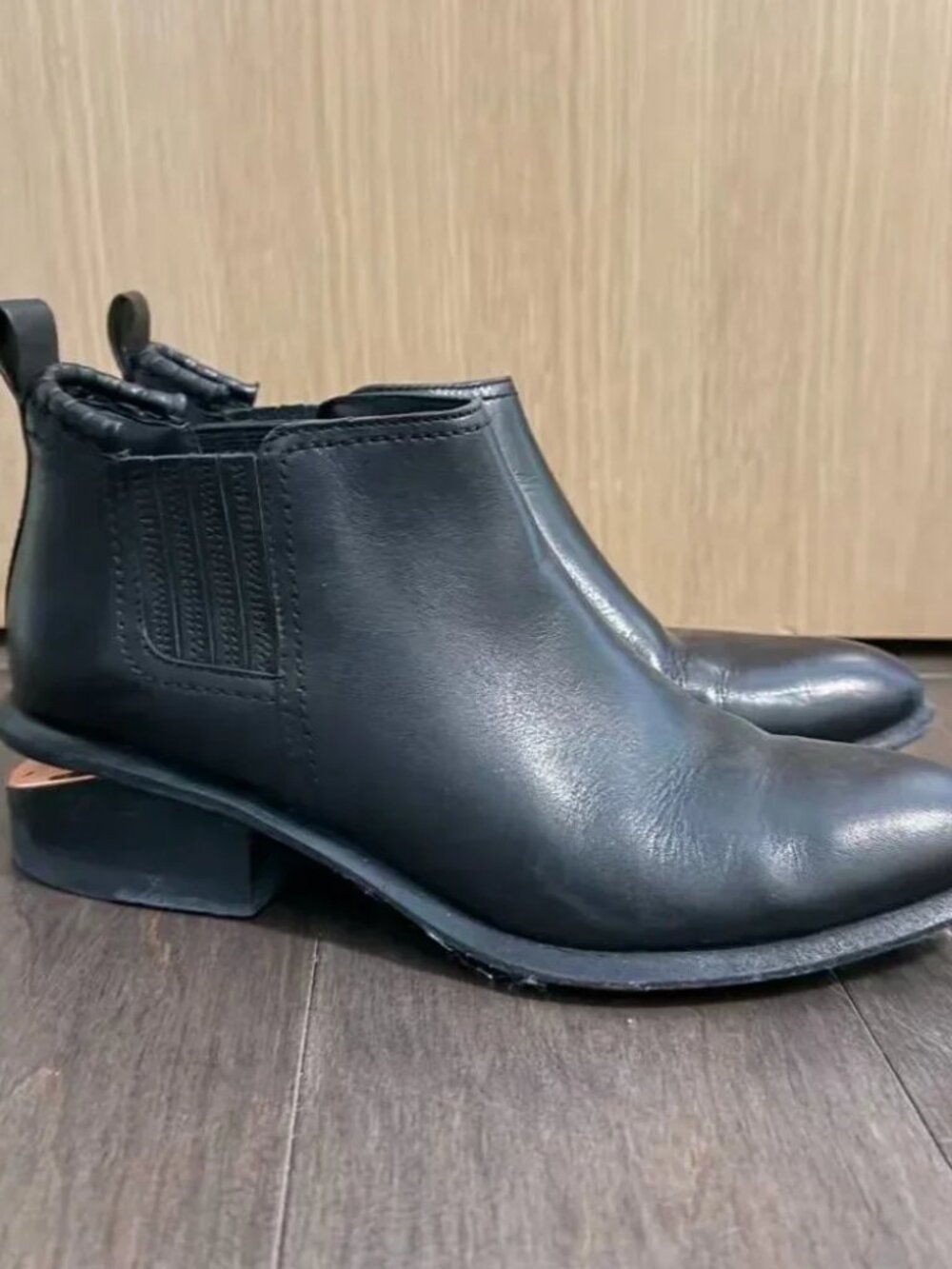 Alexander Wang Women's Kori Leather Ankle Boots - Picture 2 of 3